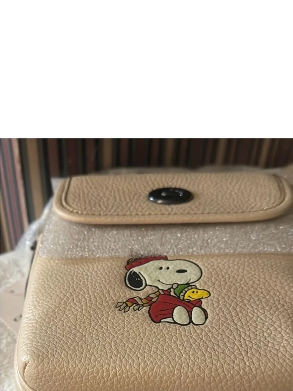 Coach X Peanuts Heritage Crossbody bag featuring Snoopy